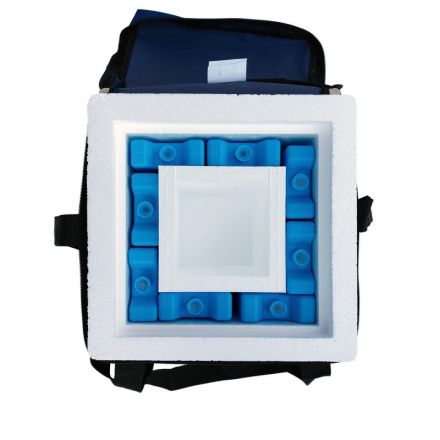 Термоконтейнер медицинский 9,8л (2,5 л) Т-9-EPS-BК-C с кольцом(сумка чехол) Термоконтейнер медицинский 9,8л (2,5 л) Т-9-EPS-BК-C с кольцом(сумка чехол)