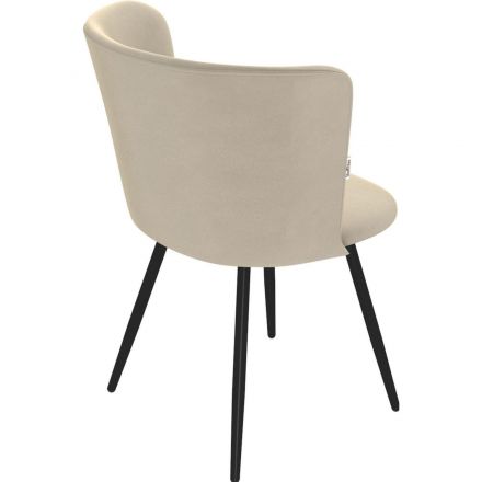 Стул Sheffilton SHT-ST36/S95-1 ванильн.крем/черный муар 217939