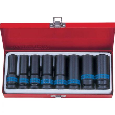 Набор головок ударных глубоких 1/2, шестигран., 12-24 мм, 8 пр. KING TONY