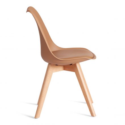 Стул Tetchair TULIP (mod. 73-1) дерево/пластик/экокожа, 47,5x55x80 см, Бежевый (Latte) Стул Tetchair TULIP (mod. 73-1) дерево/пластик/экокожа, 47,5x55x80 см, Бежевый (Latte)