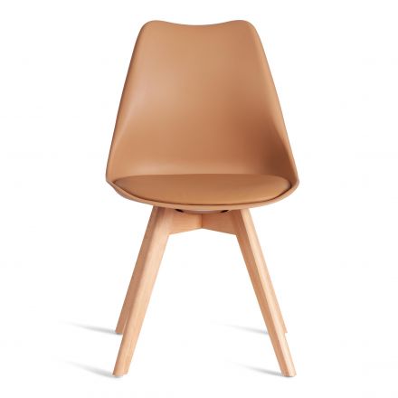 Стул Tetchair TULIP (mod. 73-1) дерево/пластик/экокожа, 47,5x55x80 см, Бежевый (Latte) Стул Tetchair TULIP (mod. 73-1) дерево/пластик/экокожа, 47,5x55x80 см, Бежевый (Latte)