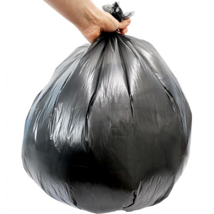 Мешки для мусора ПНД 60л 8мкм 20шт/рул 60х70 черные Элементари