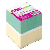 Блок для записей Attache 90x90x90 мм разноцветный в боксе (плотность 80-100 г/кв.м)