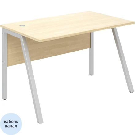 Стол письменный IN Рондо м/к S2378 1180х750х750 береза/серый
