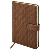 Еженедельник датированный 2026 А5 145х215 мм, BRAUBERG "Augustus", под кожу, коричневый, 117162