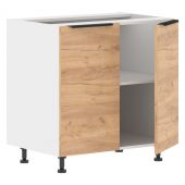 Шкаф напольный с полкой MOP 8082.1 Дуб Бофорд/Белый 800х560х820 CORSICA