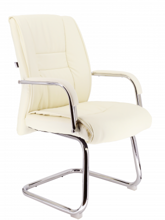 Кресло для посетителей Everprof Kent CF Экокожа Кремовый Кресло для посетителей Everprof Kent CF Экокожа Кремовый