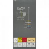 Перчатки медицинские смотровые латексные Benovy High Risk нестерильные неопудренные размер S (50 штук в упаковке)