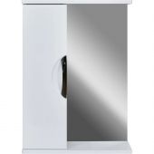 Зеркало TZ_Афина 50 со шкафом, универсальное, белое