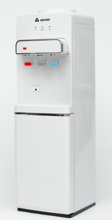 Кулер для воды напольный с охлаждением и нагревом электронный AQVIDO белый