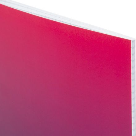 Тетрадь общая А5 48л Attache Градиент Малиновый клетка, 65г, скрепка,УФ-лак