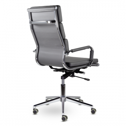 Кресло СН-303 Кайман Трио В хром soft2 Ср S-0422 (темно-серый) Кресло СН-303 Кайман Трио В хром soft2 Ср S-0422 (темно-серый)
