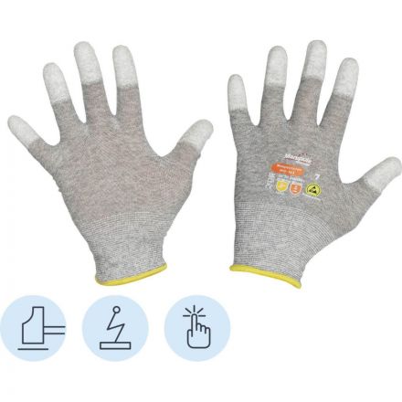 Перчатки защитные нейлон Manipula Микростатик (MG-163) р.7