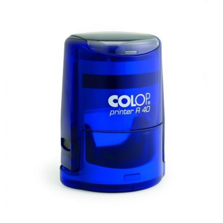 Оснастка для печати круглая Colop Printer R40 40 мм с крышкой синяя
