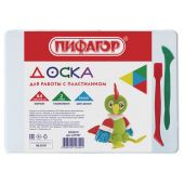 Доска для лепки А4, 280х200 мм, ПИФАГОР, белая, 2 стека, 227397 Доска для лепки А4, 280х200 мм, ПИФАГОР, белая, 2 стека, 227397