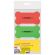 Стиратели магнитные для магнитно-маркерной доски ЮНЛАНДИЯ "Косточка", 55х110 мм, КОМПЛЕКТ 3 ШТ., ассорти, 237503