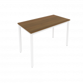 Slim Стол письменный на металлокаркасе С.СП-4.1 Орех/Белый металл 1180*600*750 Slim Стол письменный на металлокаркасе С.СП-4.1 Орех/Белый металл 1180*600*750