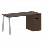 Home Office Стол письменный VR.SP-3-158.1.A Венге/Серый металл 1580*720*750