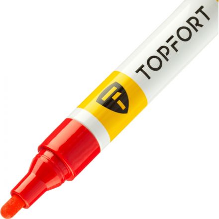 Маркер лаковый TOPFORT Paint 4 мм красный
