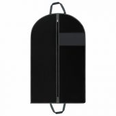 Чехол для одежды на молнии с ручками дорожный 60х120 см, черный, SHAMAANI (ШАМААНИ), 609603