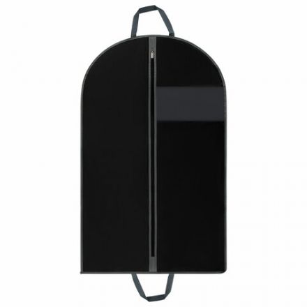 Чехол для одежды на молнии с ручками дорожный 60х120 см, черный, SHAMAANI (ШАМААНИ), 609603