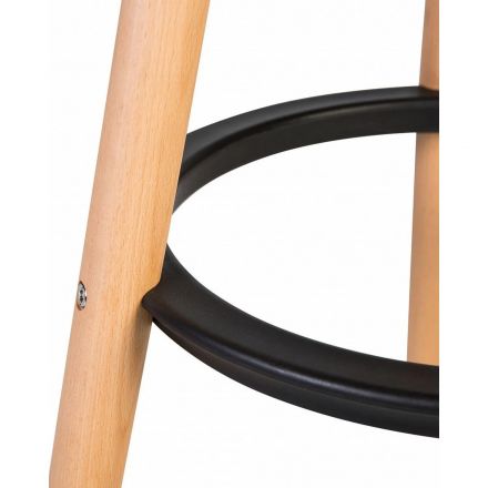 Табурет барный LO_DOBRIN ROYCE LMZL-PP652_LB-MTR_P-B-03 свет.бук/чёрный