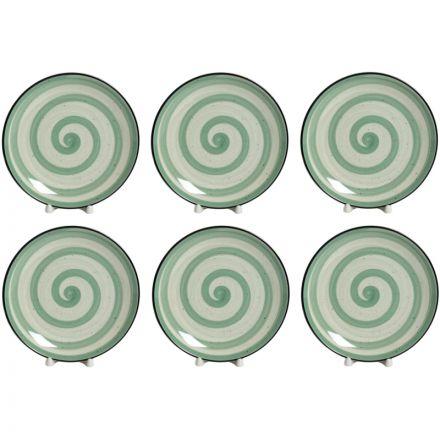 Набор тарелка мелкая 190мм ФИСТАШКОВЫЙ БРИЗ, 6шт в упаковке. арт.139-27079