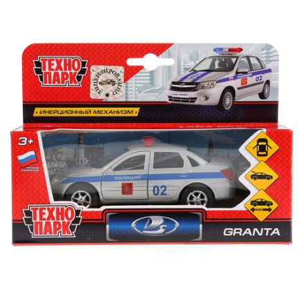 Машина металлическая коллекционная АССОРТИ 3, длина 10-15 см, инерционная, 10 видов, ТЕХНОПАРК, N-003, 2106-12-BU