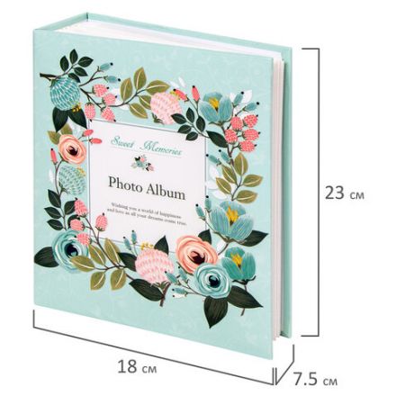 Фотоальбом BRAUBERG "Цветочный узор" на 304 фото 10х15 м, твердая обложка, термосклейка, 391162 Фотоальбом BRAUBERG "Цветочный узор" на 304 фото 10х15 м, твердая обложка, термосклейка, 391162