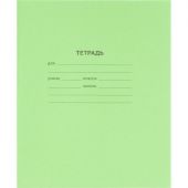 Тетрадь в зеленом офсете 12 л., косая линия уп. по 20 шт.,100% белизна