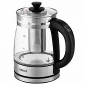 Чайник KITFORT КТ-6119, 1,7 л, 2200 Вт, закрытый нагревательный элемент, ТЕРМОРЕГУЛЯТОР, заварник, стекло, серебро Чайник KITFORT КТ-6119, 1,7 л, 2200 Вт, закрытый нагревательный элемент, ТЕРМОРЕГУЛЯТОР, заварник, стекло, серебро
