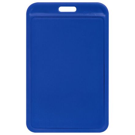 Бейдж вертикальный (85х54 мм), синий, МАТОВАЯ ПОВЕРХНОСТЬ, BRAUBERG EXTRA, 238814