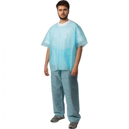 Костюм мед.хирургич. стерил. (рубаш.,брюки), пл.42,р.52-54 Гекса Костюм мед.хирургич. стерил. (рубаш.,брюки), пл.42,р.52-54 Гекса