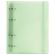 Тетрадь на кольцах А5 175х220 мм, 120 л., пластик с блестками, с резинкой и разделителями, BRAUBERG, Зеленый, 404632