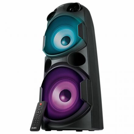 Колонка портативная SVEN PS-750, 80 Вт, TWS, Bluetooth, FM, USB, microSD, LED-дисп, черная, SV-019617