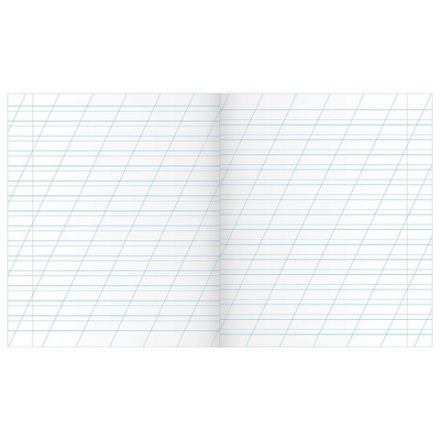 Тетрадь ЗЕЛЁНАЯ обложка 12 л., косая линия с полями, офсет, "Маяк", Т5012Т2 4Г