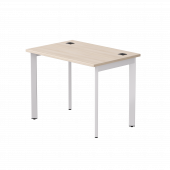 Стол прямой Everprof EVO на металлокаркасе 980х670х755 мм опоры 45гр Дуб Соната/Белый
