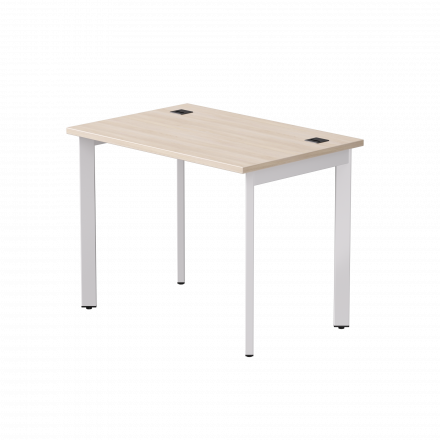 Стол прямой Everprof EVO на металлокаркасе 980х670х755 мм опоры 45гр Дуб Соната/Белый
