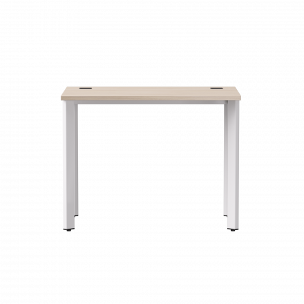 Стол прямой Everprof EVO на металлокаркасе 980х670х755 мм опоры 45гр Дуб Соната/Белый